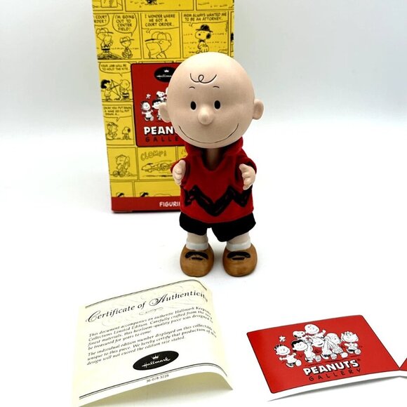 Hallmark Keepsake Collection Peanuts Gallery Charlie Brown Figurine box COA - Picture 1 of 6